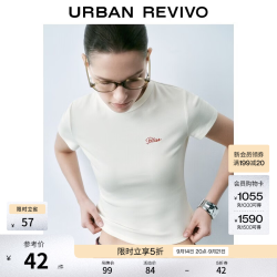 UR 字母刺绣 女士T恤