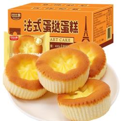 比比赞 法式蛋挞面包 整箱零食小吃400g