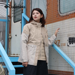 Columbia 26秋冬张婧仪同款冲锋衣女防风保暖650蓬羽绒三合一外套XR2978 XR2978/271 L