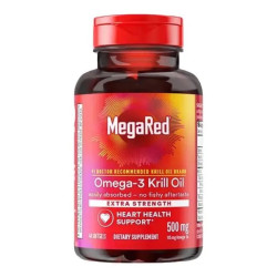MegaRed 牌子！磷虾油胶囊 深海鱼油omega-3 500mg 80粒