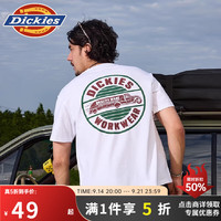 Dickies DK0A88DN 美式宽松圆领 白色 XL 男士T恤