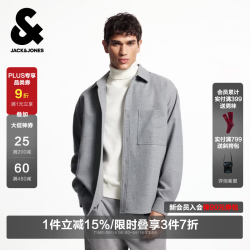 杰克琼斯 杰克·琼斯（JACK&JONES）男装秋季衬衫男士长袖外套宽松潮流穿搭新款休闲上衣