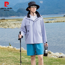 皮尔·卡丹 皮尔卡丹 薄款夹克 春秋季夹克 连帽冲锋衣