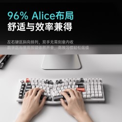 渴创 Keychorn 渴创Q13Ultra三模双8K无线机械键盘Alice客制化铝坨坨