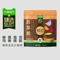 鲜美利 猫超臻选鲜切蔬菜脆片法式火腿170g鲜美利果干健康果蔬脆解馋零食