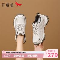 红蜻蜓 女鞋户外旅行鞋 轻便透气网面鞋通勤百搭女士厚底休闲运动鞋子