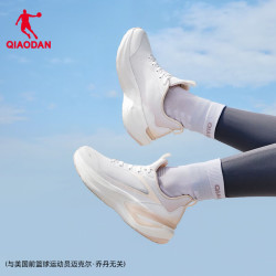 乔丹 减震跑步鞋女薄款网面运动鞋轻便百搭 乔丹白/薄纱粉 38