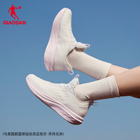 乔丹 轻速lite6女跑步鞋运动鞋减震耐磨轻质慢跑鞋通勤秋季网面 纯净白 37.5