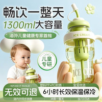 儿童水杯冰霸杯吸管杯巨无霸学生便携茶水分离杯大容量杯子
