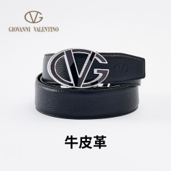 GIOVANNI VALENTINO 男士头层牛皮自动扣腰带