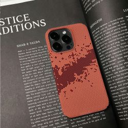 C 【真液态硅胶|裸机手感】星空橙打印图 iPhone11-17系列苹果手机壳
