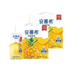 伊利 9月伊利安慕希清甜菠萝酸奶205g*12盒整箱早餐牛奶中秋送礼