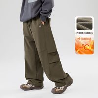 EBAER 儿童加绒加厚运动裤2024冬装新款男童防水保暖休闲裤童装裤