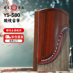 龙凤 古筝YS-580酸枝木素面双弧双箱古筝成人儿童初学者专业考级演奏