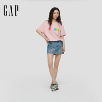 Gap 情侣款 2026夏季纯棉印花T恤