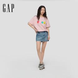 Gap 情侣款 2026夏季纯棉印花T恤