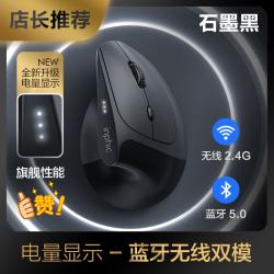 英菲克 X9pro 人体工学设计 垂直立式鼠标  蓝牙双模版黑