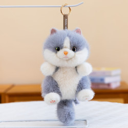 Ghiaccio 仿真猫咪挂件猫猫毛绒玩具礼物 灰色 25cm