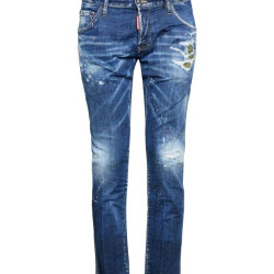 DSQUARED2 Straight leg 水洗做旧 双门直筒牛仔