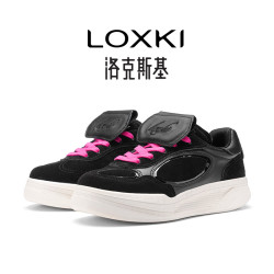 LOXKI 秋冬款厚底增高通勤鞋
