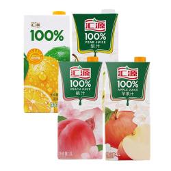 汇源 果汁100%纯果汁4种口味送礼聚餐苹果桃汁卡曼橘梨汁聚餐