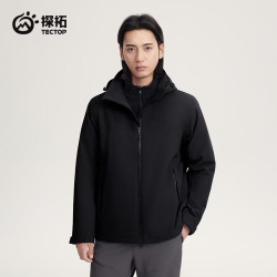 探拓 户外新款冲锋衣男女防风防水登山服