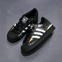 adidas 三叶草男女同款情侣经典贝壳头运动百搭休闲鞋LA3775 LA3775 40.5