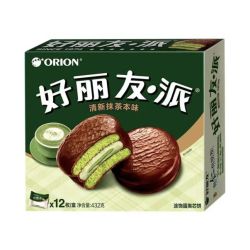 好丽友 大容量 派 清新抹茶本味 12枚装 432g