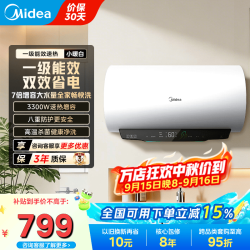 美的 电热水器家用热水器60升储水热水器省电节能一级能效 60L 3300W 一级能效 双效省电