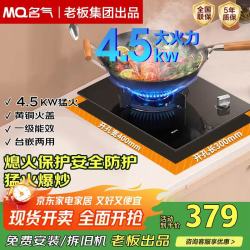 名气 老板出品燃气灶天然气单眼灶家用钢化玻璃液化气燃气灶煤气炉灶4.5KW猛火单眼灶 液化气