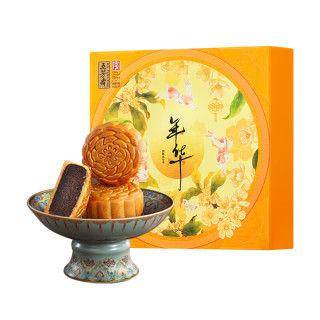 五芳斋 五芳年华月饼礼盒4饼2味240g