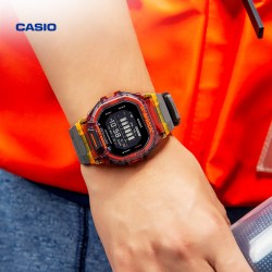 CASIO G-SHOCK GBD-200SM 蓝牙连接 电子手表 热卖活力橙色