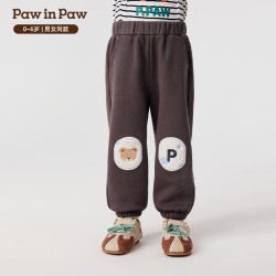 Paw in Paw PawinPaw卡通小熊童装25年秋冬新款男女宝休闲裤宽松时尚百搭 Grey灰色/15 110
