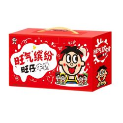旺旺 旺气缤纷旺仔牛奶145ml*18罐原味苹果味多口味批发宿舍囤货