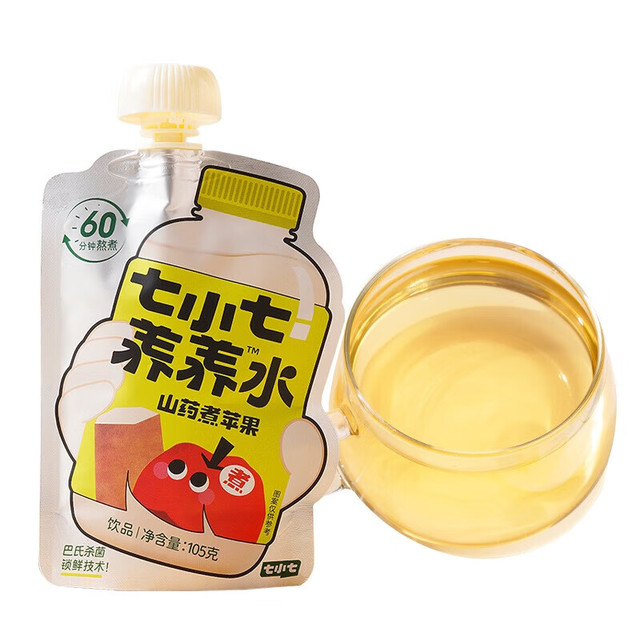 七小七 山药煮苹果四神汤养养水*1袋 宝宝果泥儿童果汁健康饮料