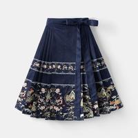 罗蒙 儿童马面裙女童演出服唐装中国风礼服古风汉服夏学生