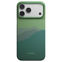 PITAKA iPhone 18 Pro 凯夫拉芳纶纤维 春晨 磁吸手机壳