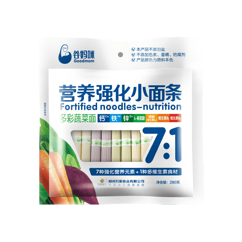 goodmom 谷妈咪 多彩蔬菜面 280g