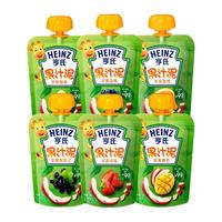 Heinz 亨氏 乐维滋系列 果泥 3段 苹果草莓燕麦味+苹果香芒燕麦味 120g*12袋