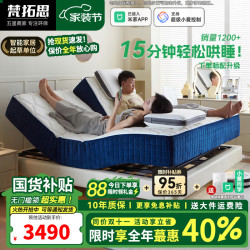 梵拓思 电动分体床垫3D升降1.8M助起现代卧室定制按摩多功能零重力功能床 舒享版【米家 无线遥控控制