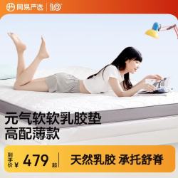 网易严选 乳胶床垫软软元气垫学生宿舍改善睡感柔软回弹可卷可叠AB双面 灰色经典升级pro款（高8cm)