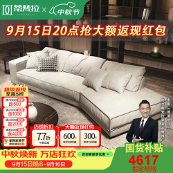 蒂梵拉 布达佩斯异形转角磨砂布艺沙发客厅小户型意式极简可拆洗3.30m
