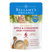 BELLAMY'S 贝拉米 有机米粉 澳版 3段 苹果肉桂味 125g