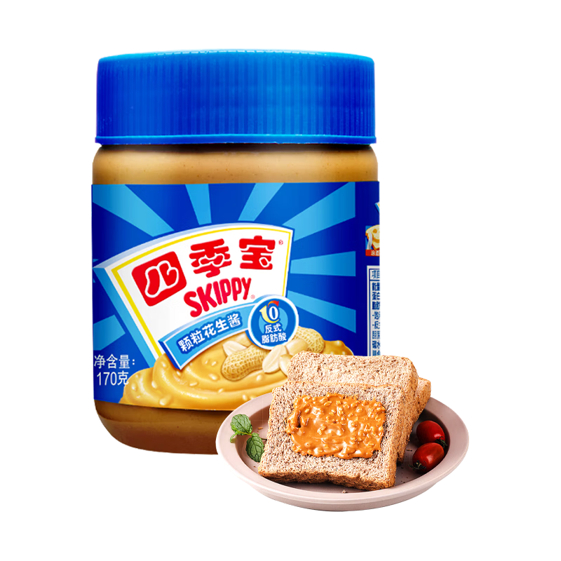 SKIPPY 四季宝 颗粒花生酱 170g
