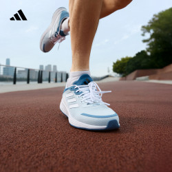 adidas DURAMO SL超轻稳定透湿排汗缓震回弹体测跑鞋男女