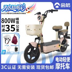 金箭 电动轻便摩托车小型两轮48V20Ah电轻摩成人通勤代步电商专款