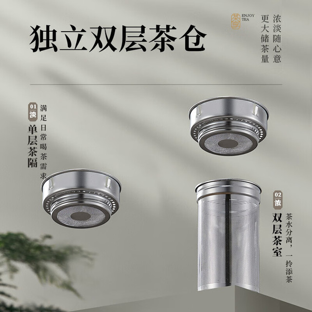 苏泊尔 保温壶焖闷茶壶家用热水壶大容量316L不锈钢暖水壶保温瓶保温水壶 316不锈钢50ml