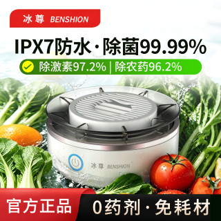 冰尊 果蔬清洗机家用洗菜机去除细菌农药瘦肉精激素食材净化机果蔬解毒机净化器 机器标配
