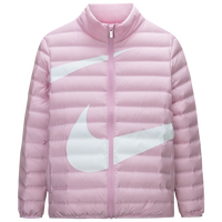 NIKE 童装男女童羽绒服大LOGO儿童保暖上衣 柔粉 90绒 110 /52 充绒量40克