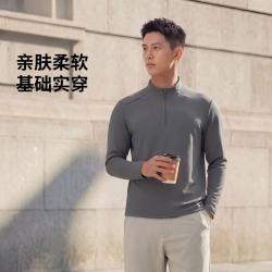 李宁 长袖T恤男士健身系列男装上衣冬季运动衣运动服